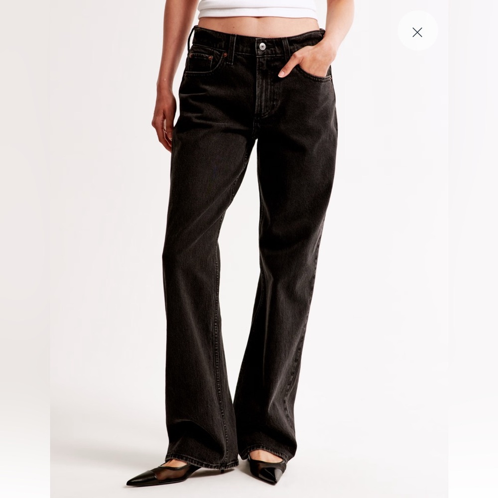 Abercrombie low rise baggy jean